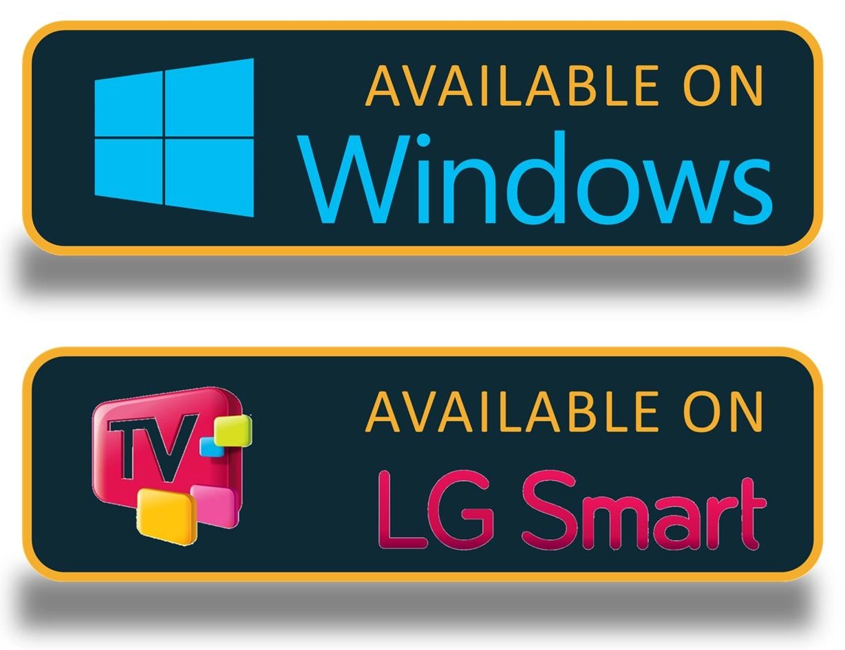 Image showing our IPTV Dream service available on Windows and LG Smart platforms in Canada.