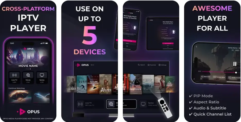 Opus IPTV Player - Smarter TV